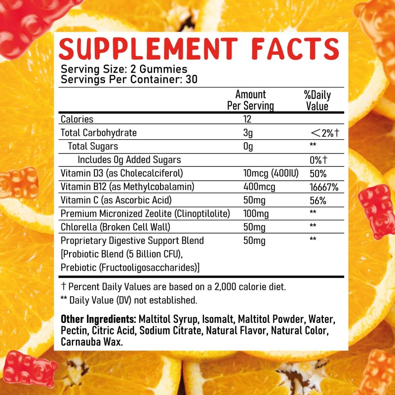 OEM Zeolite Gummies for Kids - Natural Heavy Metal Detox & Daily Health Supplement