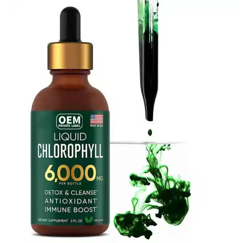 OEM Private Label Herbal Chlorophyll Drink 6000 mg with Vitamins & Minerals
