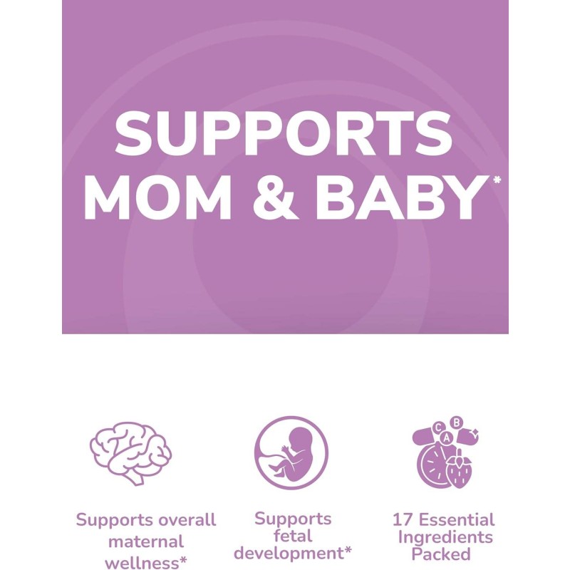 OEM Prenatal Vitamins Gummies with Iron, Folic Acid & Zinc  Prenatal Gummy Supplement