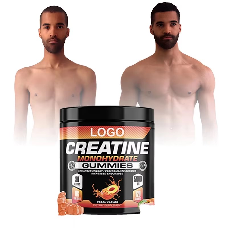 High Potency Creatine Monohydrate Gummies 5000mg for Pre-Workout Energy and Muscle Support in Sports Nutrition