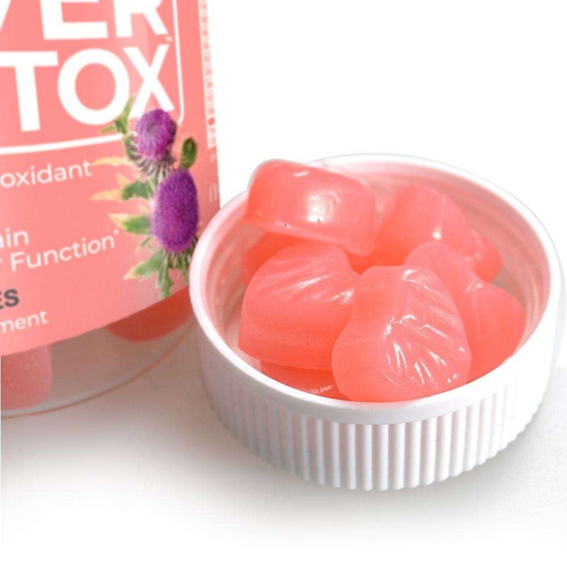 Organic Vegan Liver Detox Gummies with Milk Thistle Extract & Zinc Herbal Liver Cleanse Supplement