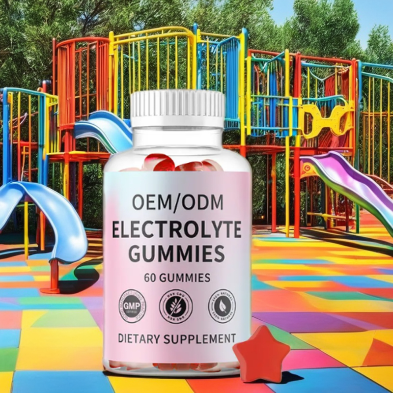 OEM/ODM Hydration Electrolyte Gummies Private Label Organic Vegan Gluten-Free Non-GMO Supplement Halal Pectin for Newborns