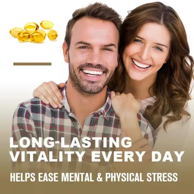 Ashwagandha Complex Softgel Capsule Ashwagandha Root Black Pepper Extract Herbal Supplements Mood Calm Herbal Extract