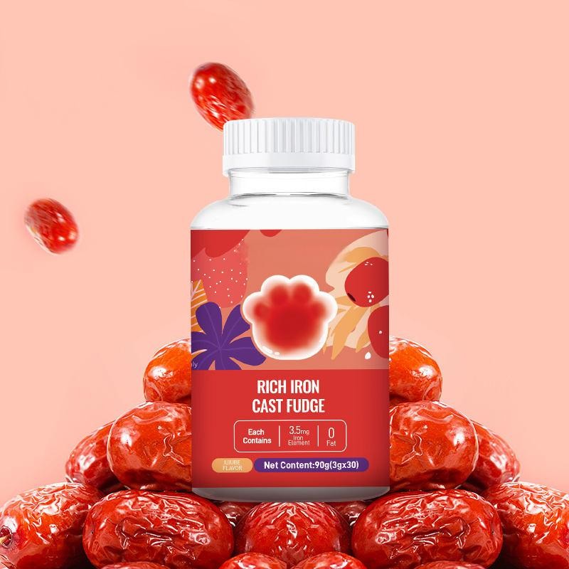 Vegan Iron Gummy Vitamin Supplement VC DHA Adult Children Blood Wash Agent Immune Health Supplement