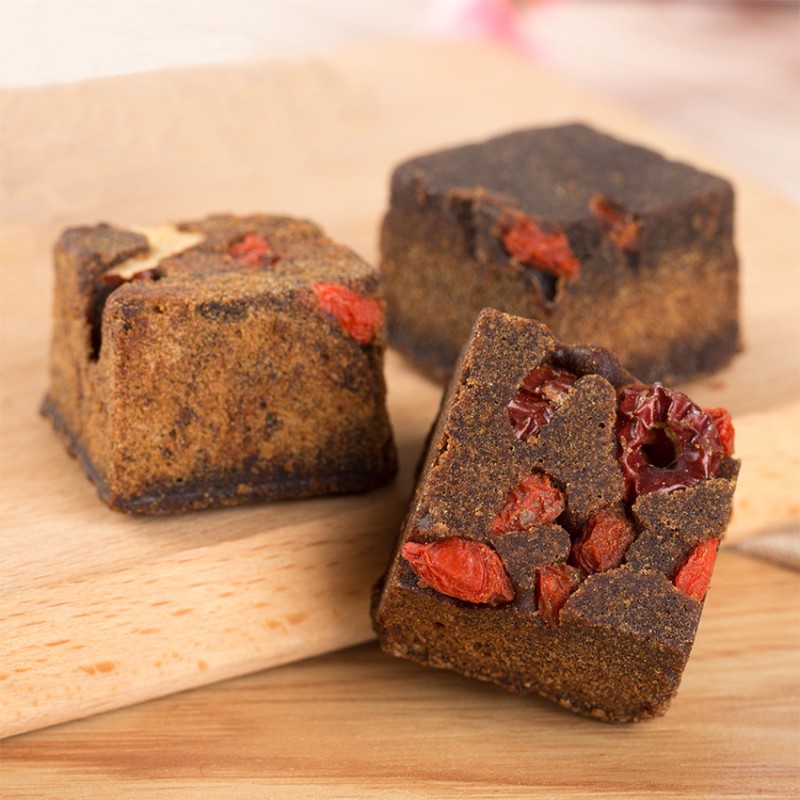 Handmade Old Brown Sugar Cube Original Raw Bulk Ginger Packaged Small Brown Sugar Bag Ancient Way Guangxi Primary Cane Sugar 50g