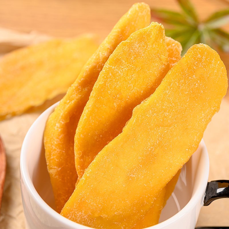Factory Directly Wholesales Healthy Snack 100% Natural FD Mango Strips Bulk Dried Mango Slice Syrup 100% Natural Fruit Strips