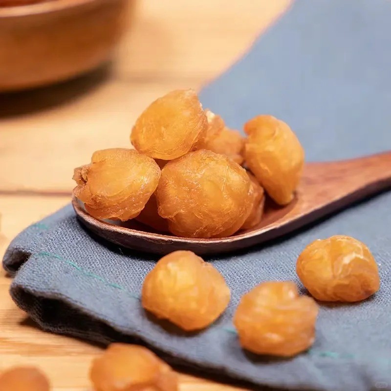 Wholesale Bulk 500g Sun-Dried Longan Fruit Seedless Dried Snack with Sweet Tasting Herbal Tea Sulfur-Free Preservation Process