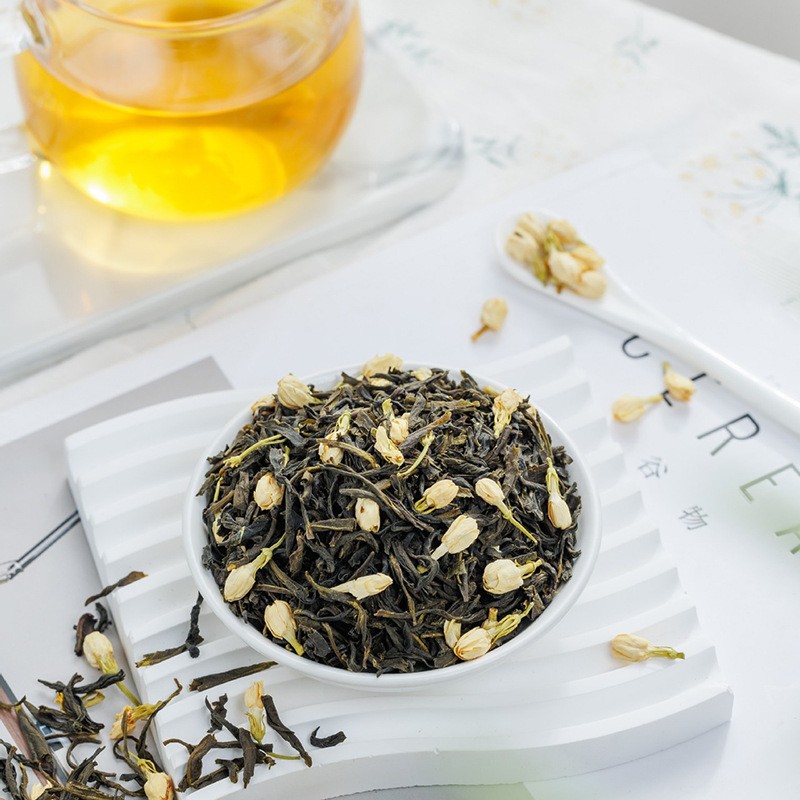 Wholesale High Quality Loose Jasmine Green Tea Guangxi Heng County Natural Fragrant Herbal Tea Bulk Box Cup Options Available