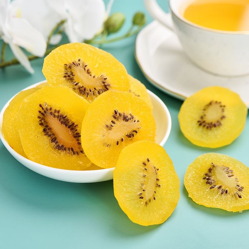 Direct Wholesale of Dried Yellow Kiwi Fruit Slices From Guangxi Preserved in Syrup Hot Sales Bulk Packaging