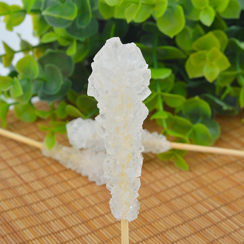 Classic Rock Candy Sticks Individually Wrapped Sugar Rock Crystal Lollipops Brown Sugar Sticks