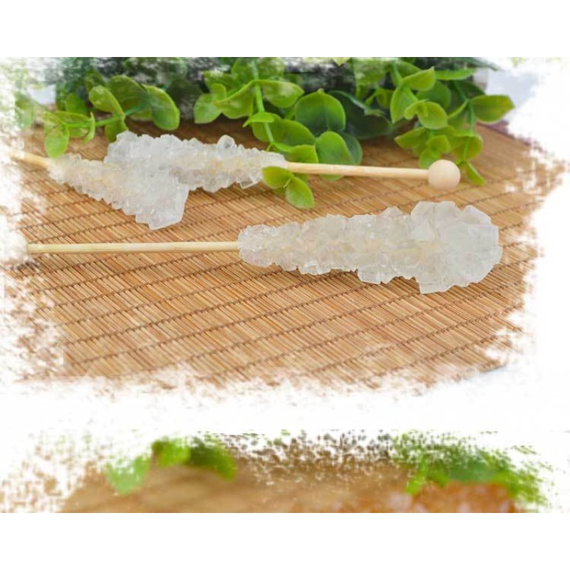 Classic Rock Candy Sticks Individually Wrapped Sugar Rock Crystal Lollipops Brown Sugar Sticks