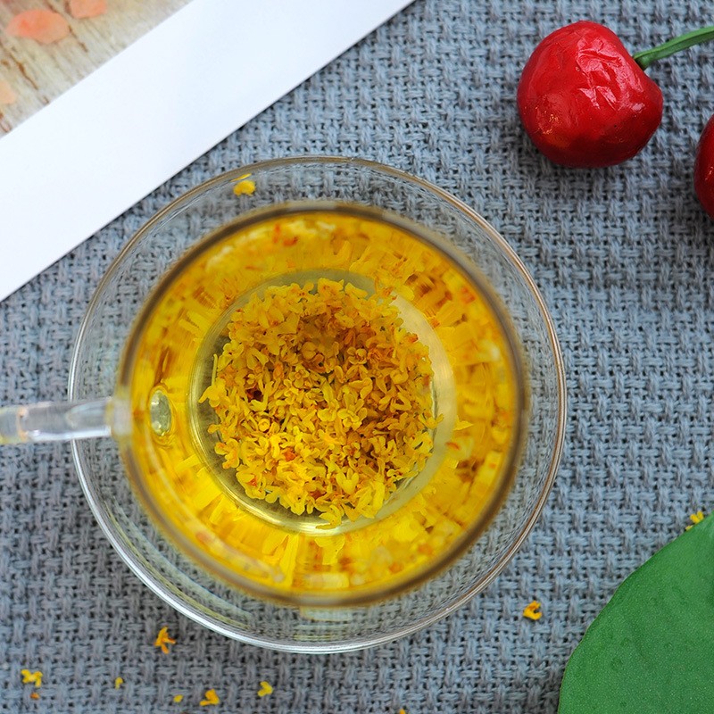 Guangxi Guilin Flavor Sulfur-Free Microwave Dehydrated Freeze-Dried Golden Osmanthus Blooming Tea for Wholesale