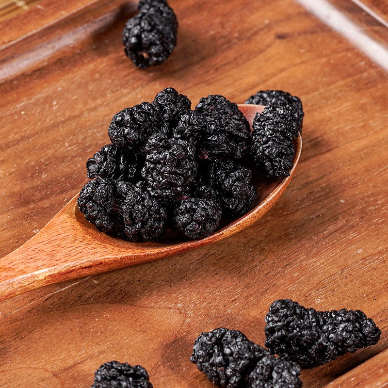 Wholesale New Dried Black Mulberry Fruit Food Processing Factory Large Quantity Sweet Taste FD Drying Process Bulk Dried