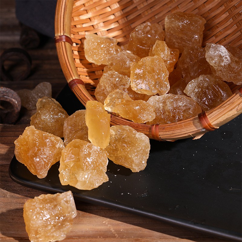 Wholesale Premium Quality Yellow Rock Sugar Crystals From China Factory Raw Crystal Sugar in Bulk Packaging Bagged Sales