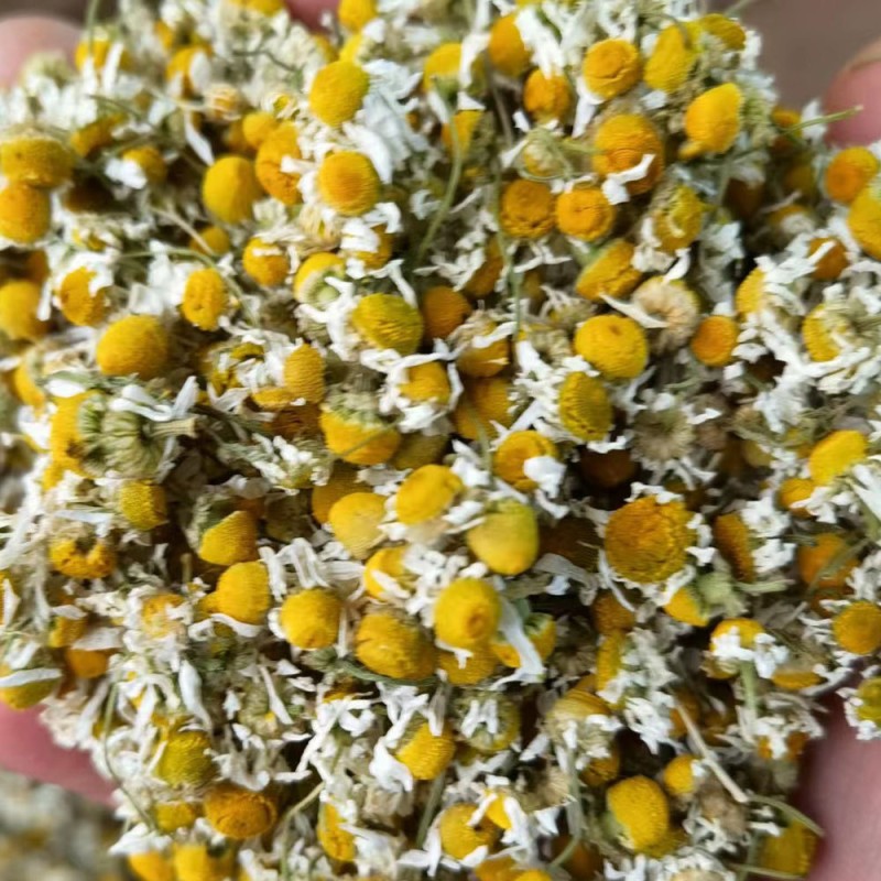 Organic Loose Manzanilla Tea Herbal Sleep Aid Wholesales Bulk Box Cup Sachet Bottle Packaging Dried Chamomile Flowers Bag