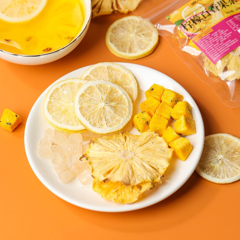 Freeze-Dried Fruit Tea Mix Loose-Leaf Cup Sachet Bags in Bulk Box Variety of Stylish Packaging Available in Bottle