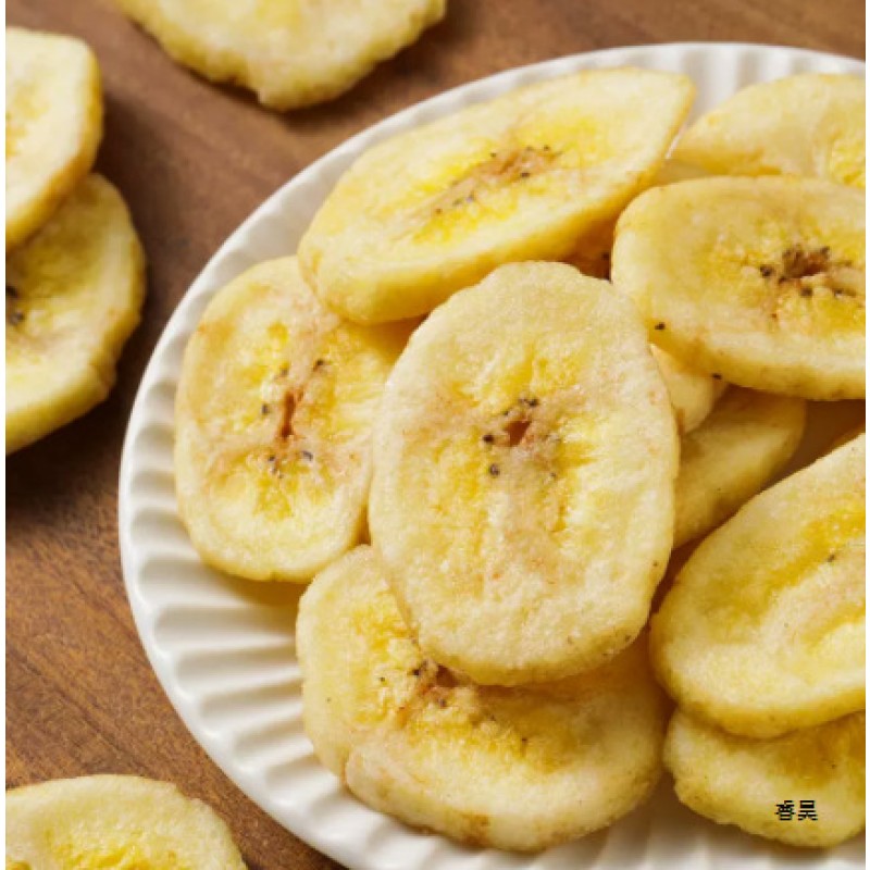 High Quality 100% Natural Sweet Dried Banana Chips Factory Price Wholesales FD Drying Dehydrated Snack Food Bulk Packaging