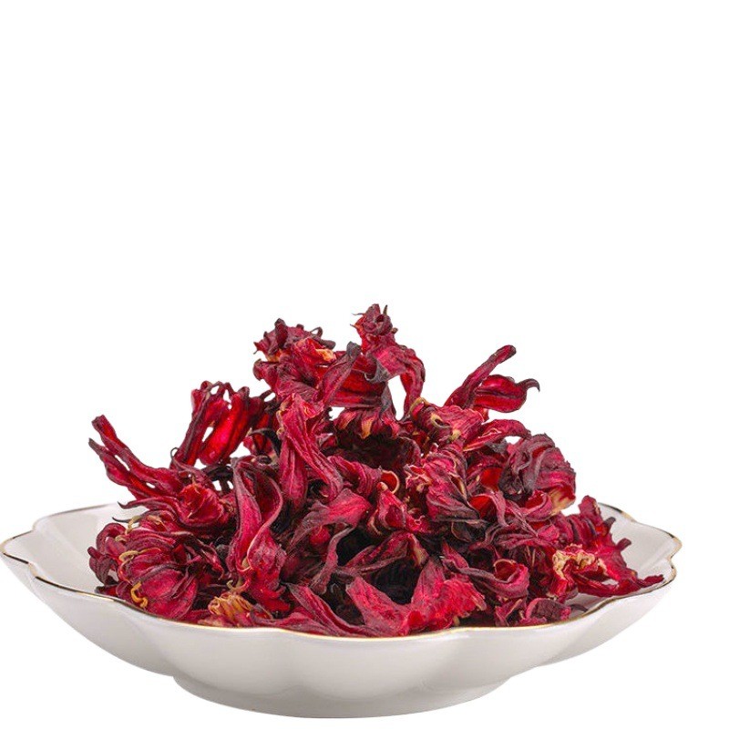Hot Selling Organic Bulk Dried Hibiscus Flowers Roselle Specialty Health Blooming Herbal Tea Hibiscus Loose Tea Bottle Packaging
