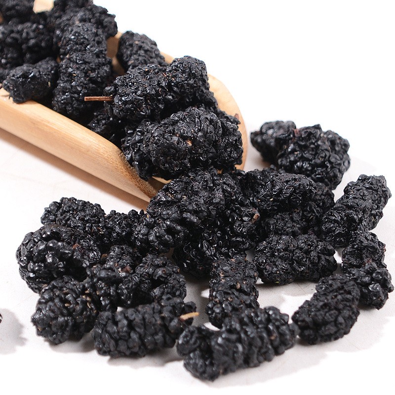 Wholesale New Dried Black Mulberry Fruit Food Processing Factory Large Quantity Sweet Taste FD Drying Process Bulk Dried