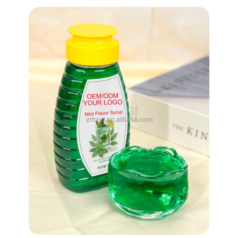 Mint Flavor Sugar Syrup for Fruit Tea Bubble Tea Syrup Dessert