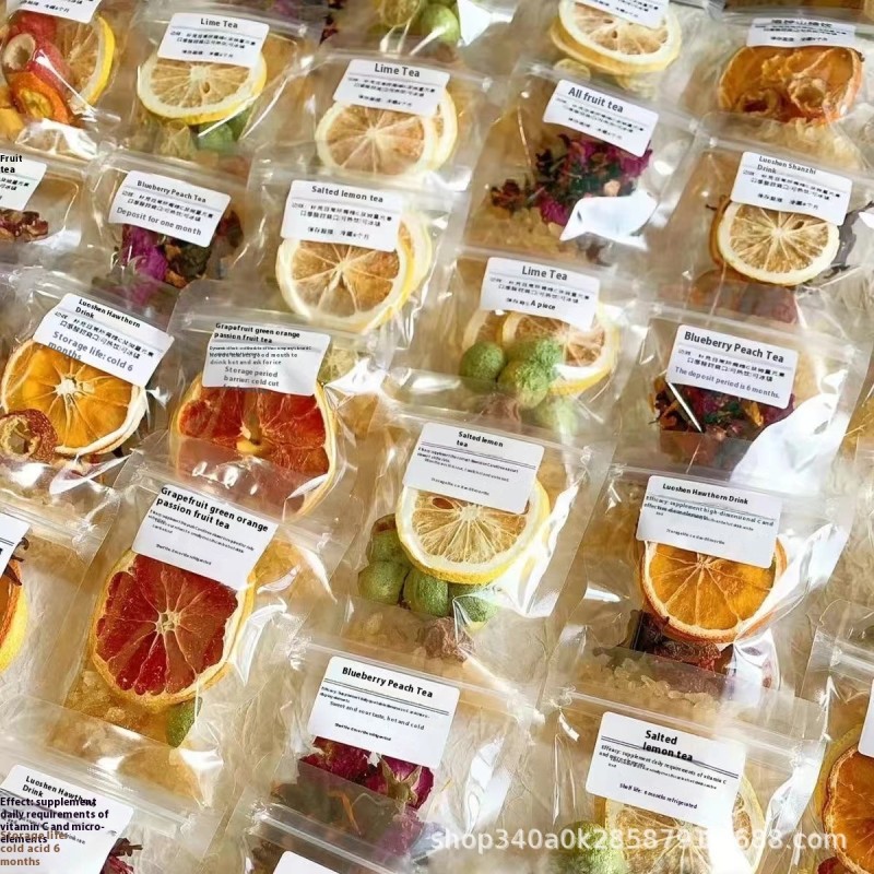 Handmade Custom Slimming Fruit Tea with Apple and Pitaya Celeb-Approved Bulk Packaged Raw Processing