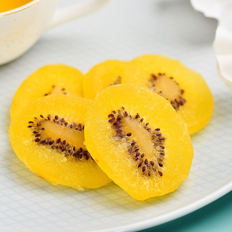 Top Sales Natural Dried Yellow Kiwi Fruit Slices Snack Wonderful Preserved Whole Patterns with Sweet and Sour Taste Great Bulk