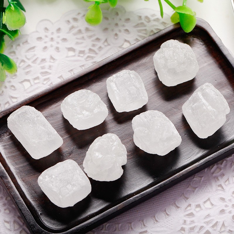 Factory Supply Customized White Single Sugar Crystal Candy Homemade Rock Candy for Tea
