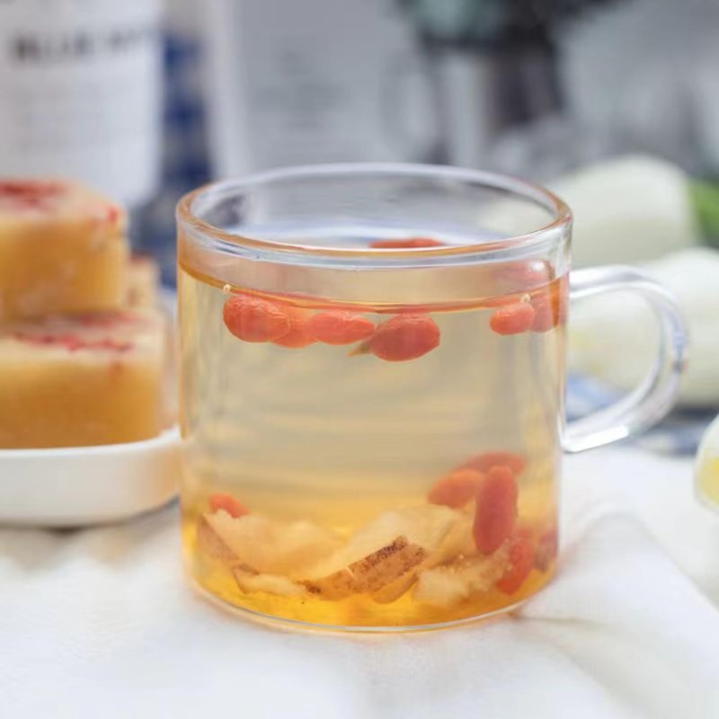 Goji Berry and Pear Honey Rock Sugar Tea 8.81 oz Bagged Slimming Flower Tea with Sydney Sugar Cubes Freshly Processed