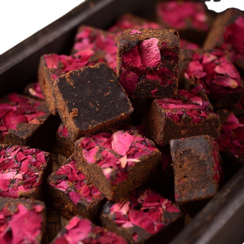China Sugar Factory Direct Premium Quality Dark Brown Small Rose Brown Sugar Cubes Competitive Price Raw Processing Packaged Bag