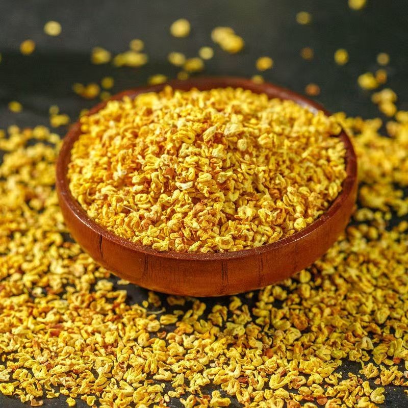 Sulfur-Free Osmanthus Guilin Flavor Tea Microwave Dehydrated Freeze-Dried Golden Fragrant Tea for Wholesale Bulk Packaging