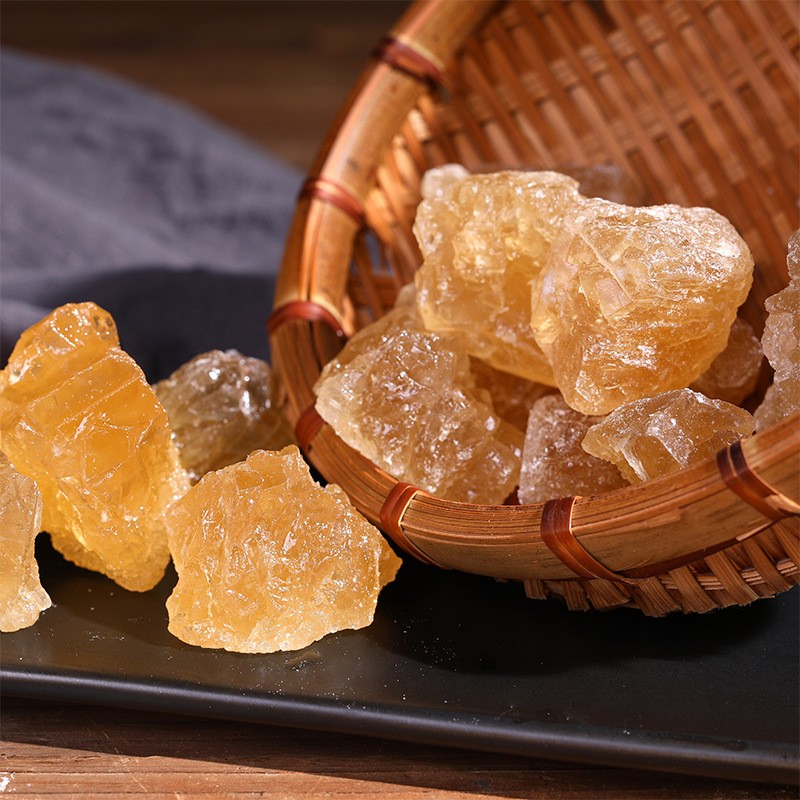 Wholesale Premium Quality Yellow Rock Sugar Crystals From China Factory Raw Crystal Sugar in Bulk Packaging Bagged Sales