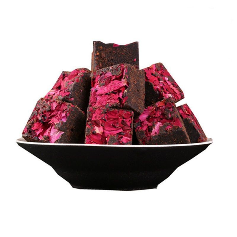 Customized Flavored Flower Rose Bulk Sugar Cube Black Sugar Tea Cube