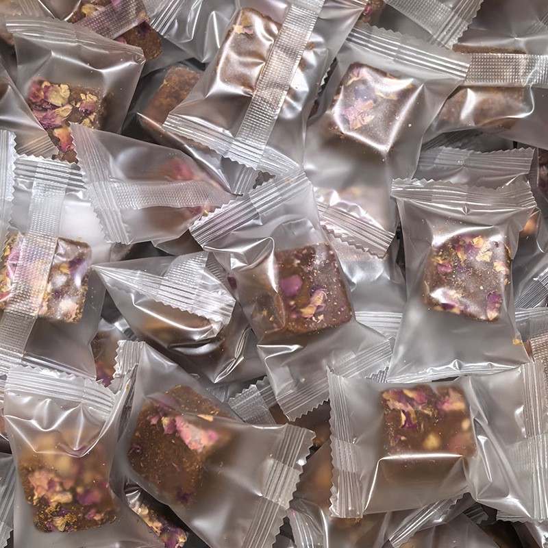 Handmade Brown Sugar Cube Original Raw Bulk Rose Packaged Small and Brown Sugar Bag Ancient Way Guangxi Primary Cane Sugar