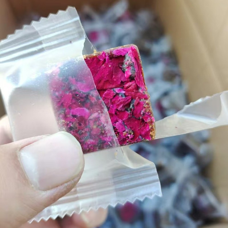 China Sugar Factory Direct Premium Quality Dark Brown Small Rose Brown Sugar Cubes Competitive Price Raw Processing Packaged Bag