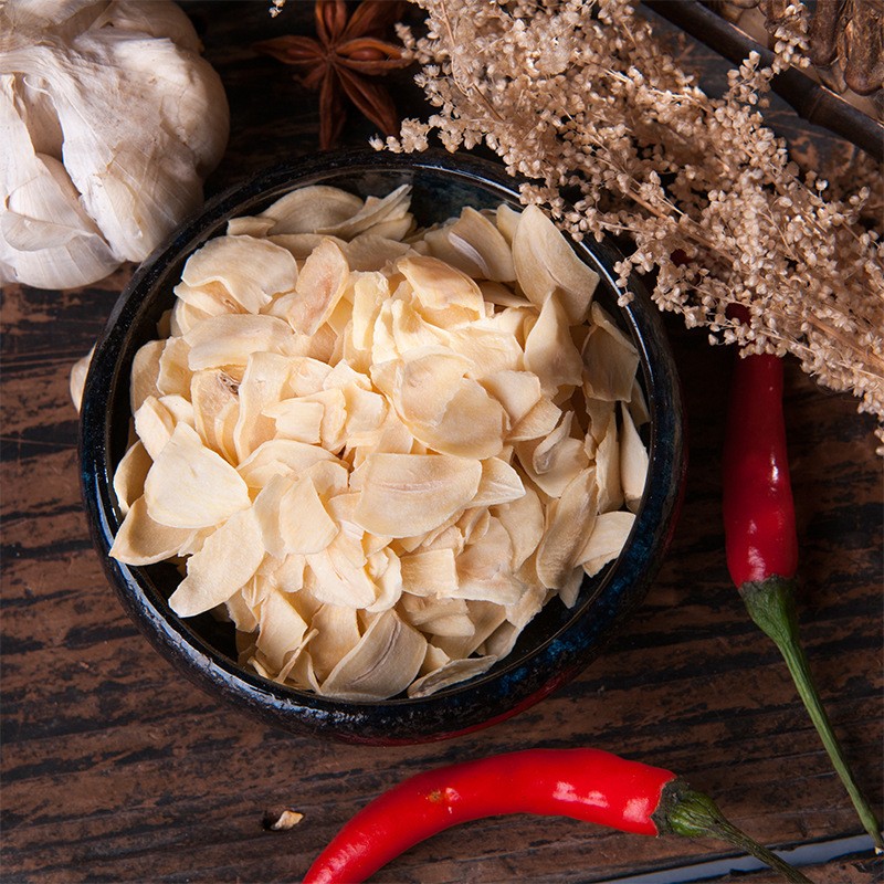 Agro Factory in China Wholesales Dehydrated Garlic Flakes Organic Seasonings in Bulk with AD Drying Process Root Ingredients