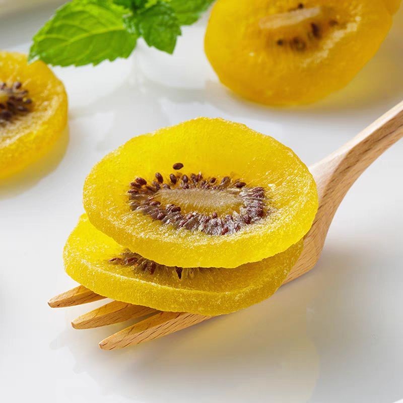 Direct from Factory Hot Sales Dried Yellow Kiwi Fruit Slices Guangxi Kiwi Bulk Preserved with Syrup China Wholesales