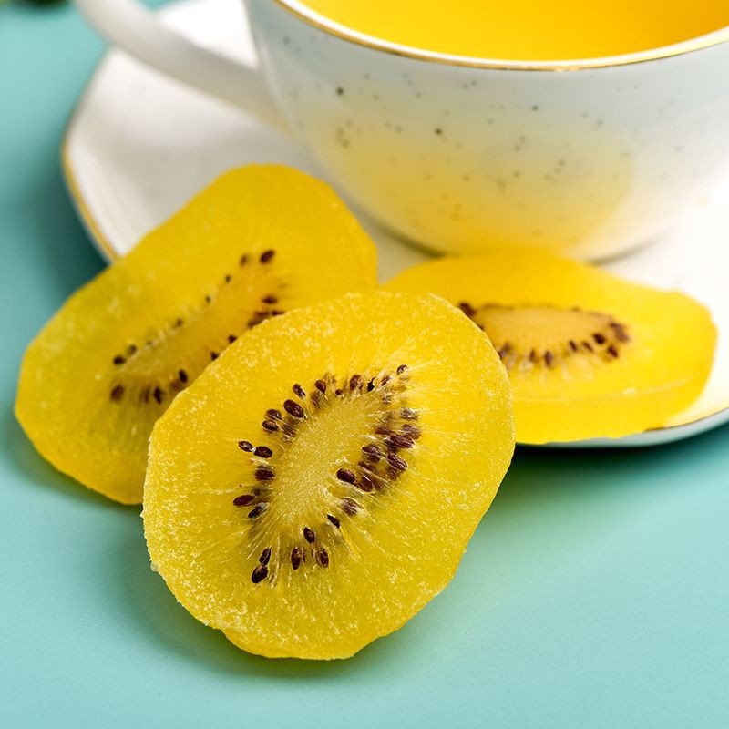 Top Sales Natural Dried Yellow Kiwi Fruit Slices Snack Wonderful Preserved Whole Patterns with Sweet and Sour Taste Great Bulk