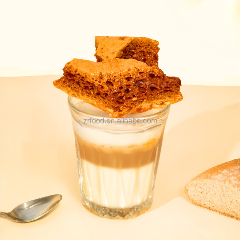 Zhongrun ISO HACCP Certificated Hot Selling Raw Sponge Toffee Brown Sugar Candy for Drinking