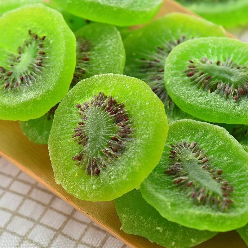 Factory Direct Sale Hot Selling Dried Green Kiwi Snack Wonderful Preserved Whole Sliced Fruit Bulk Wholesales