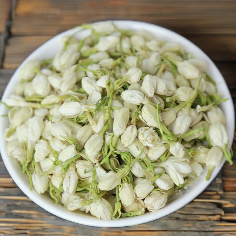 High Quality Natural Fragrant Loose Jasmine Flower Tea Herbal Bud Bulk Box with Health-Focused Sachet Packaging for Cups Bottles