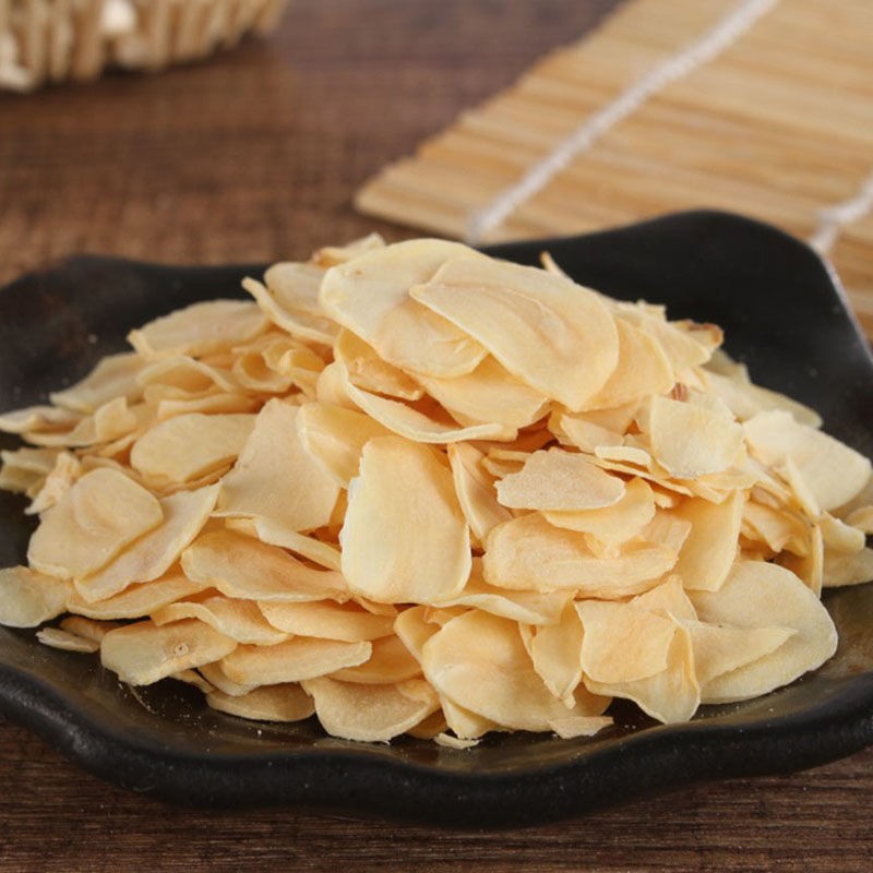 Wholesale Bulk 100% Natural Dehydrated Garlic Slices Custom Packaging Dried Root Seasonings for Food Baked Process