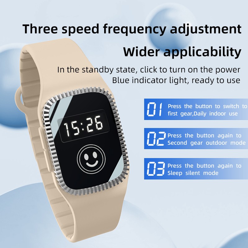 Mosquito Repeller Supplier - Ultrasonic Bracelet Three Speed Wristband