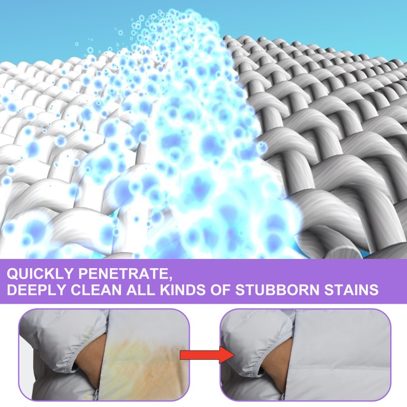 Dry Cleaning Foam Factory - Waterless Down Jacket Coat Cleaner Autumn Winter