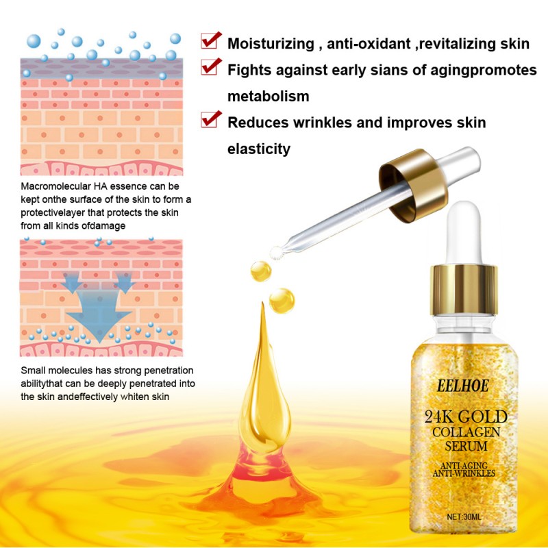 Anti Aging Serum Manufacturer - 24k Gold Wrinkle Nourishing Face Serum
