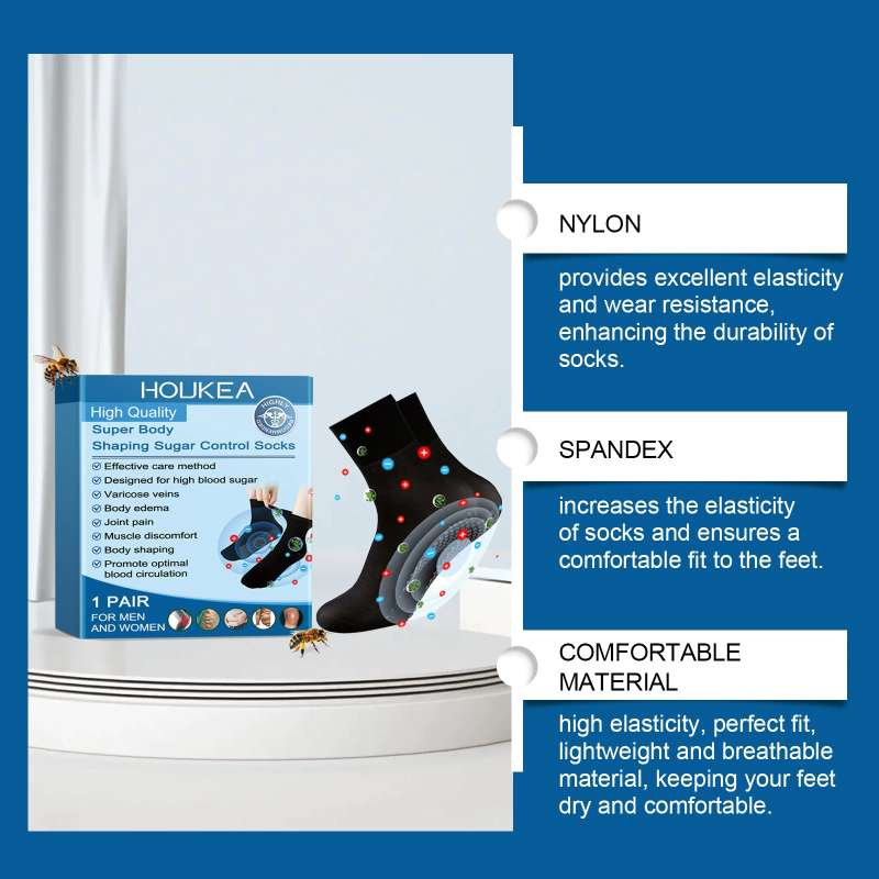 Medical Socks Supplier - Breathable Antislip Blood Circulation Socks