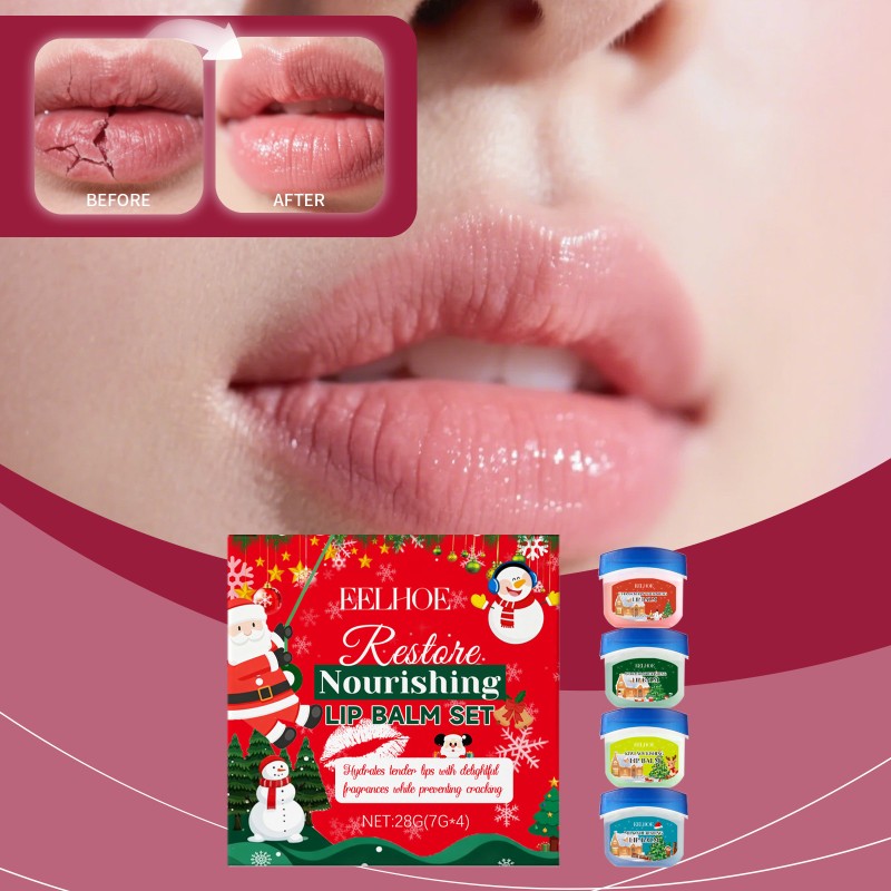Brightening Balm Supplier - Moisturizing Anti Cracking 4pcs Set