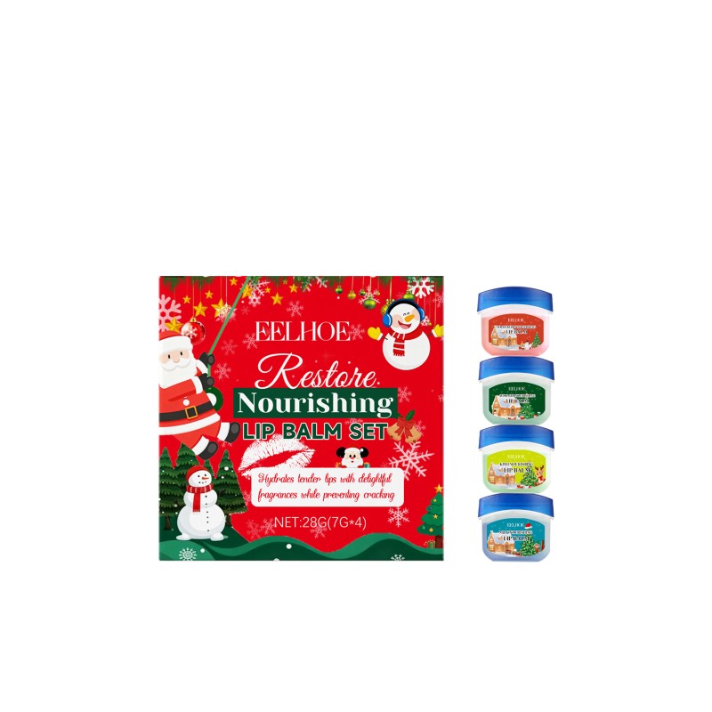 Lip Balm Set Manufacturer - Christmas Nourishing Lip Care Kit