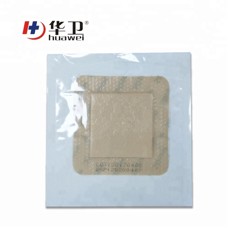 Silicone Foam Dressing Factory - 7.5x7.5cm Self Adherent Soft