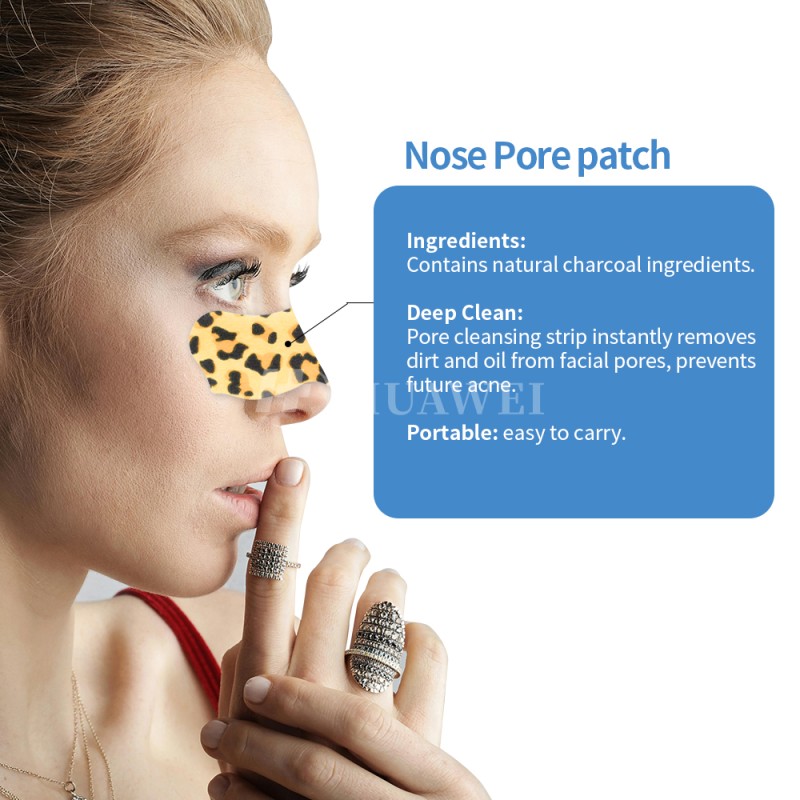Hydrocolloid Nose Strips Factory - OEM Leopard Design Blackhead Removal