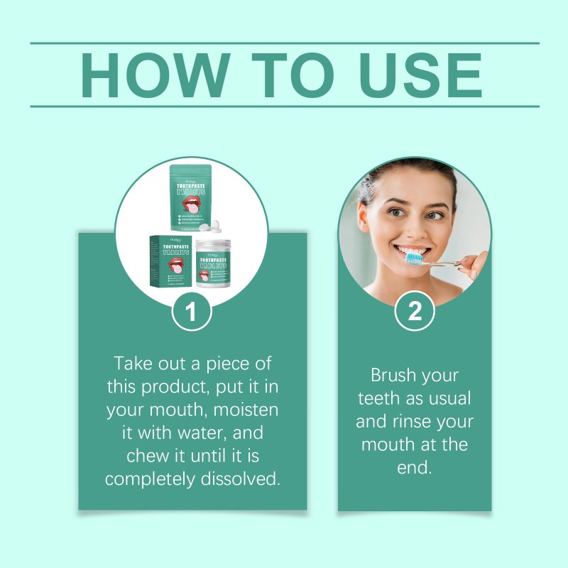 Mouthwash Tablets Manufacturer - 62pcs Natural Tooth Cleaning